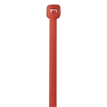 Box Partners Cable Tie, 18 in L, Fluorescent Red, 50 lb Strength CT185K